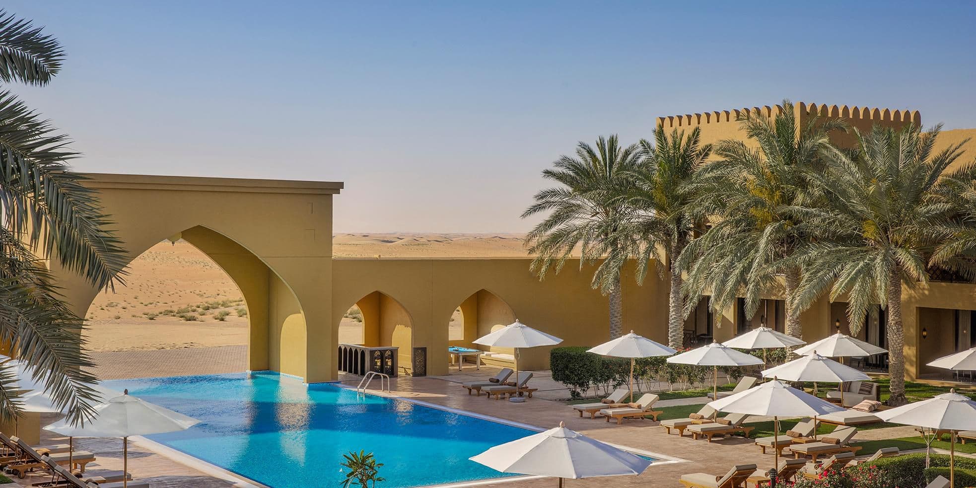 Liwa Oasis at sunset